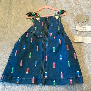 Darling Jean jumper embellished with printed colored pencils